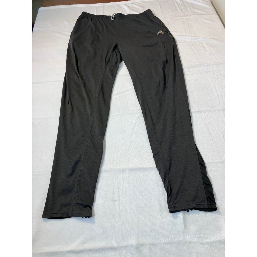 Tracksmith Jogger Pants Mens Medium Charcoal Heather Grey Running READ